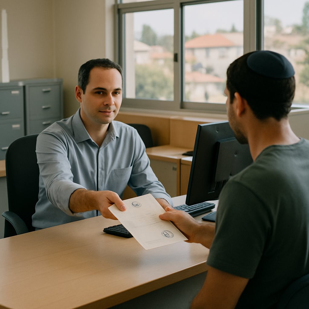 אישור תושבות מהרשות המקומית לצורך קבלת הטבת מס ליישוב מזכה
